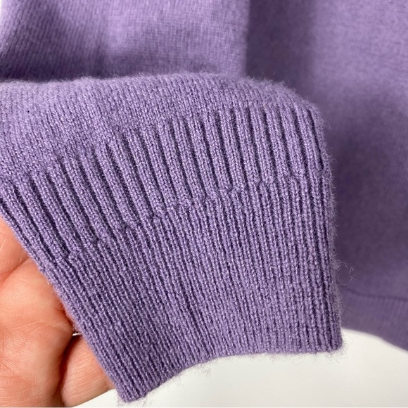 Pure Collection 100% Cashmere Vneck sweater size 6 - Picture 7 of 9